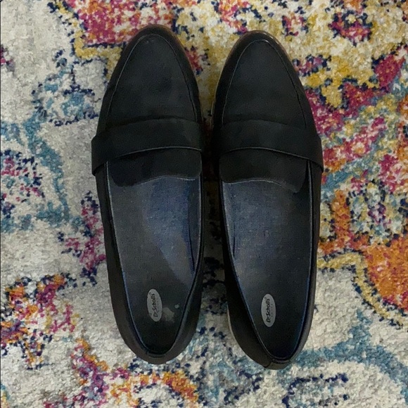dr scholl's leather loafers